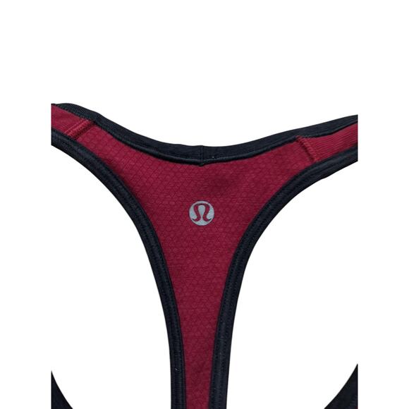 Lululemon Women's Ebb & Flow Racerback Red Tank Top‎ Size 6 - Picture 7 of 10